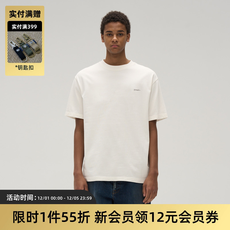 TIRES水洗蜡染复古logo短袖T恤