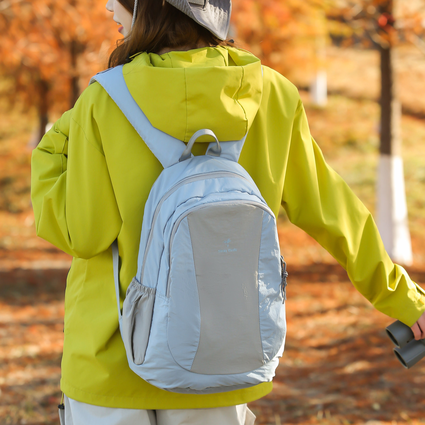 中点2026新款蓝灰色双肩包男女同款大学生书包轻量化旅行登山背包,箱包皮具/热销女包/男包,双肩背包,淘宝优惠券,粉丝福利购,淘宝优惠卷