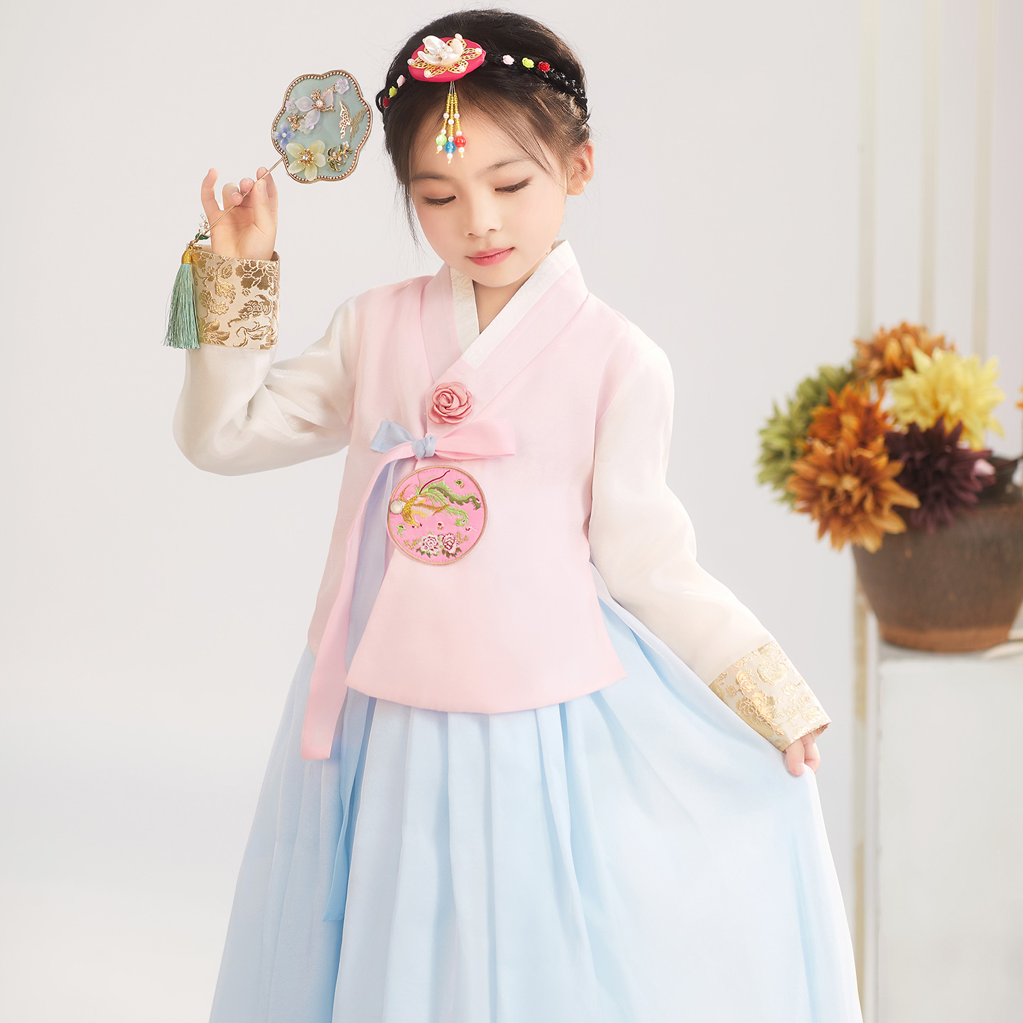 衣锦司儿童高档朝鲜服韩服