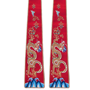 衣锦司原创正品飘带明制汉服搭配儿童蟒袍一对龙纹绣花配饰中国风