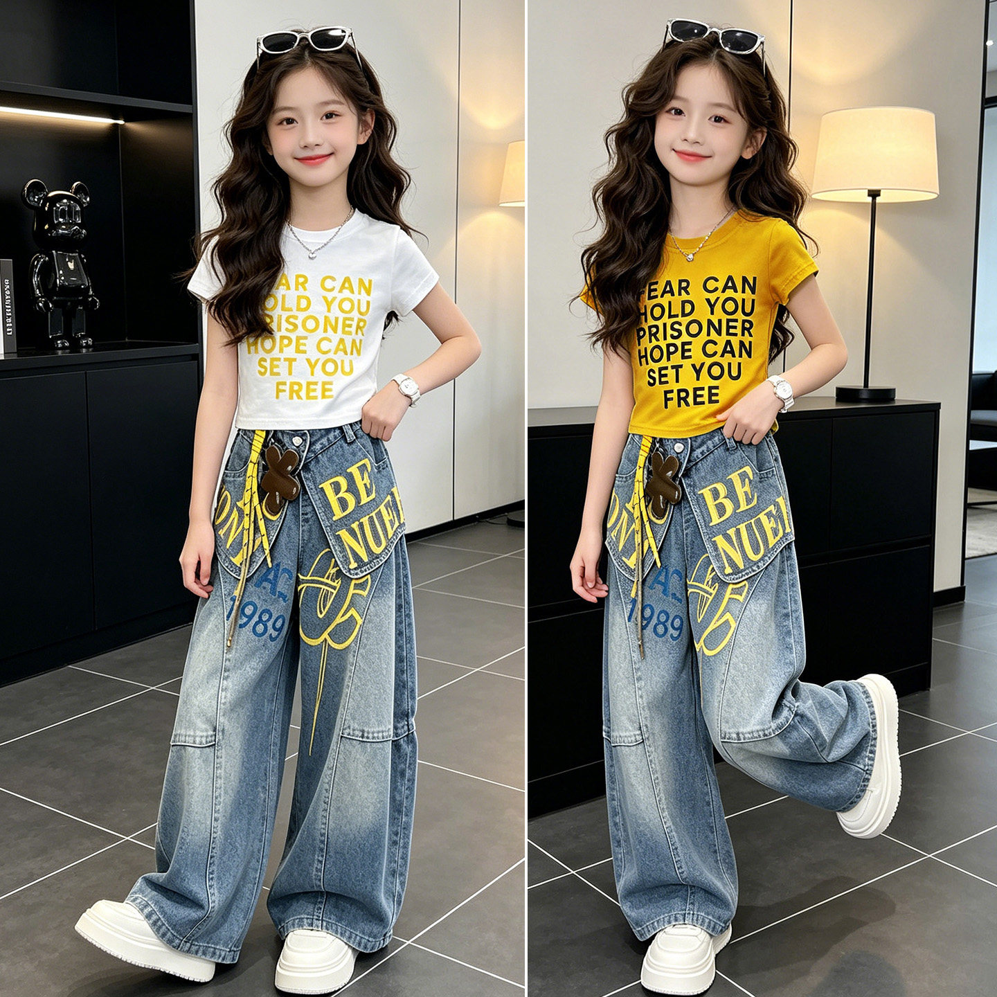 女童爵士舞夏季露脐多巴胺练功服