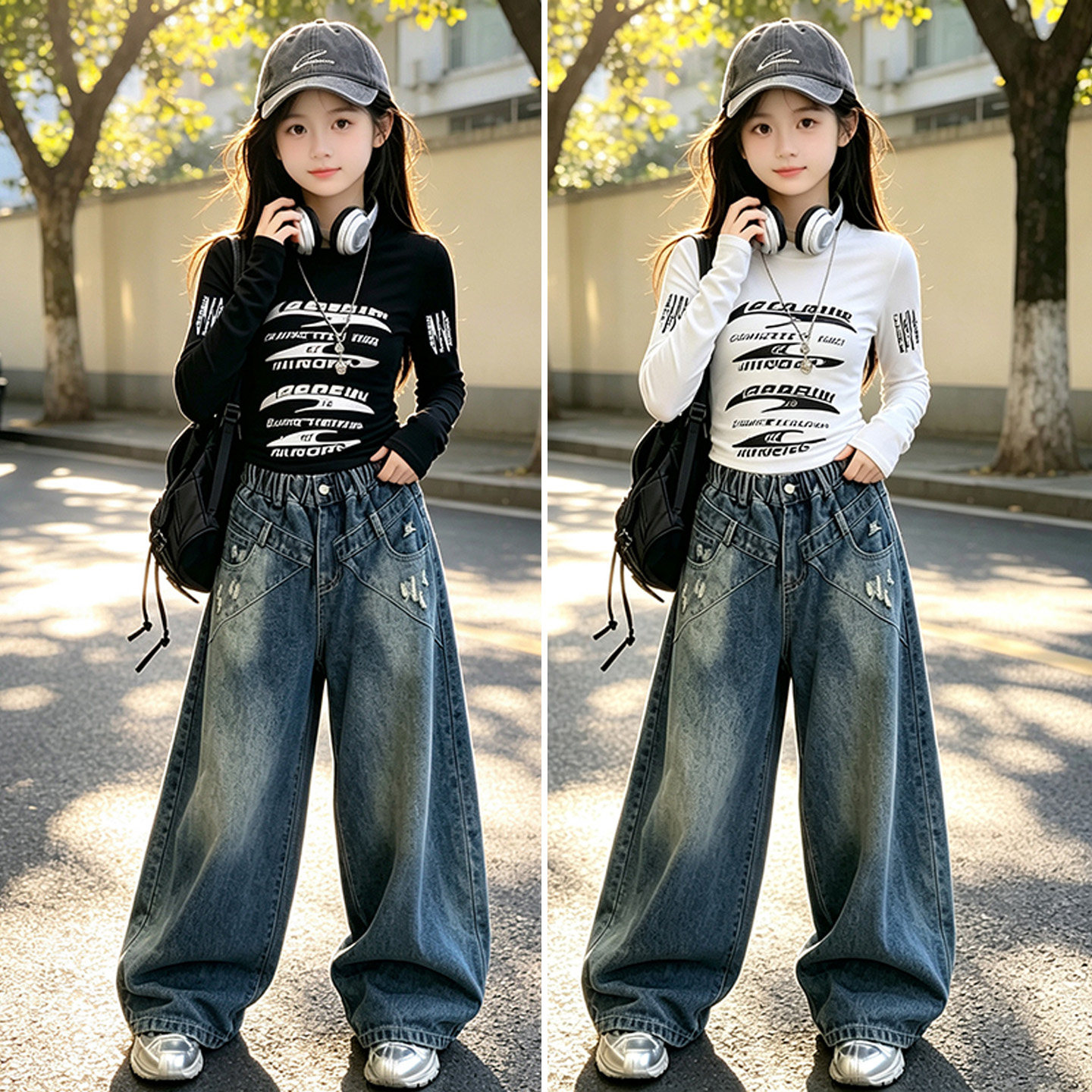 女童爵士舞长袖jazz时髦舞蹈练功