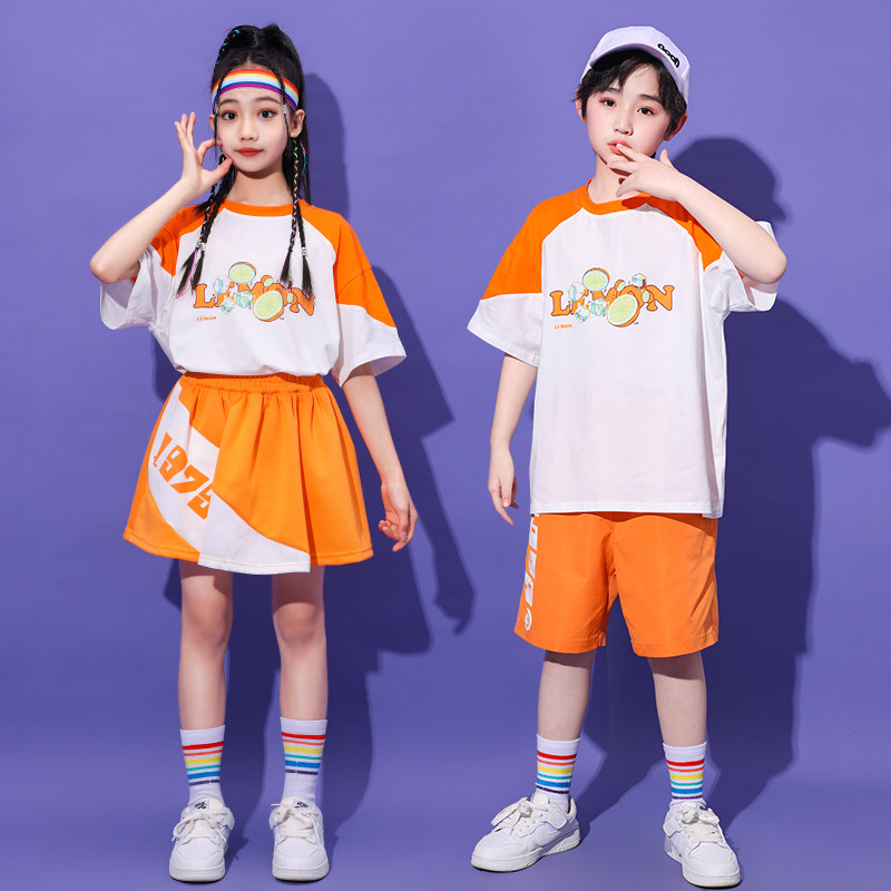 六一幼儿园运动会演出服儿童啦啦操表演服夏季男女小学生毕业班服