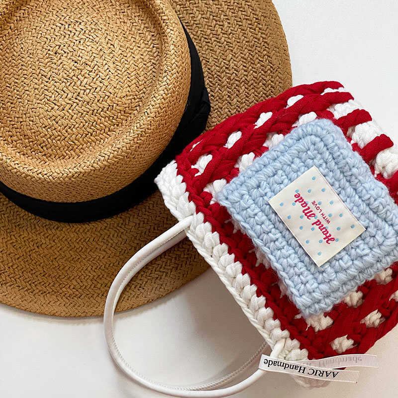 礼物毛线钩针自制手工编织包包