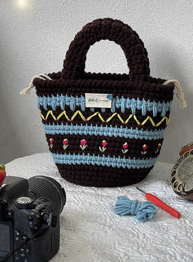 AARIC手作--联合出品小春芽 彩色糖果单手拎包材料包送视频教程