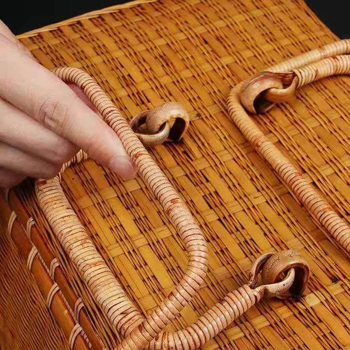 令竹夏梦大漆茶具收纳箱竹编手提包便携出行手工精编茶人藤箱|msdalam kategori pinggan mangkuk, set teh, Majlis teh/dengan sifar - dari Buy2taobao.com untuk memberikan perkhidmatan ejen Taobao profesional membeli