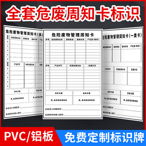 信息公开栏墙贴危险废物支持定制