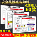 安全风险点告知牌风险告知卡岗位锅炉房配电房工厂车间仓库空压机机床行车叉车标识牌安全警示标示提示警示牌