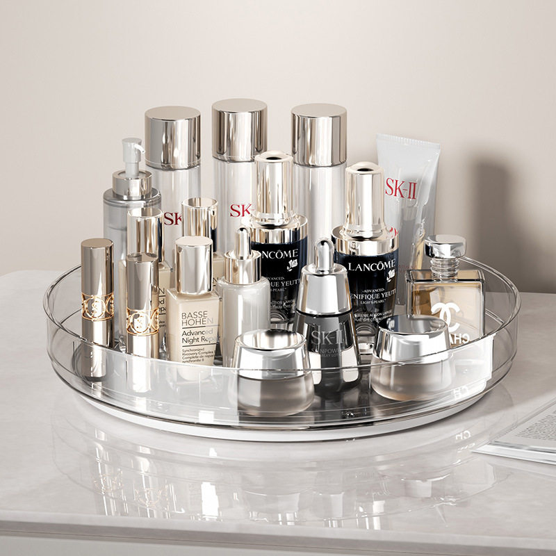 旋转化妆品收纳盒卫生间卧室桌面收纳转盘梳妆台收纳架子置物架