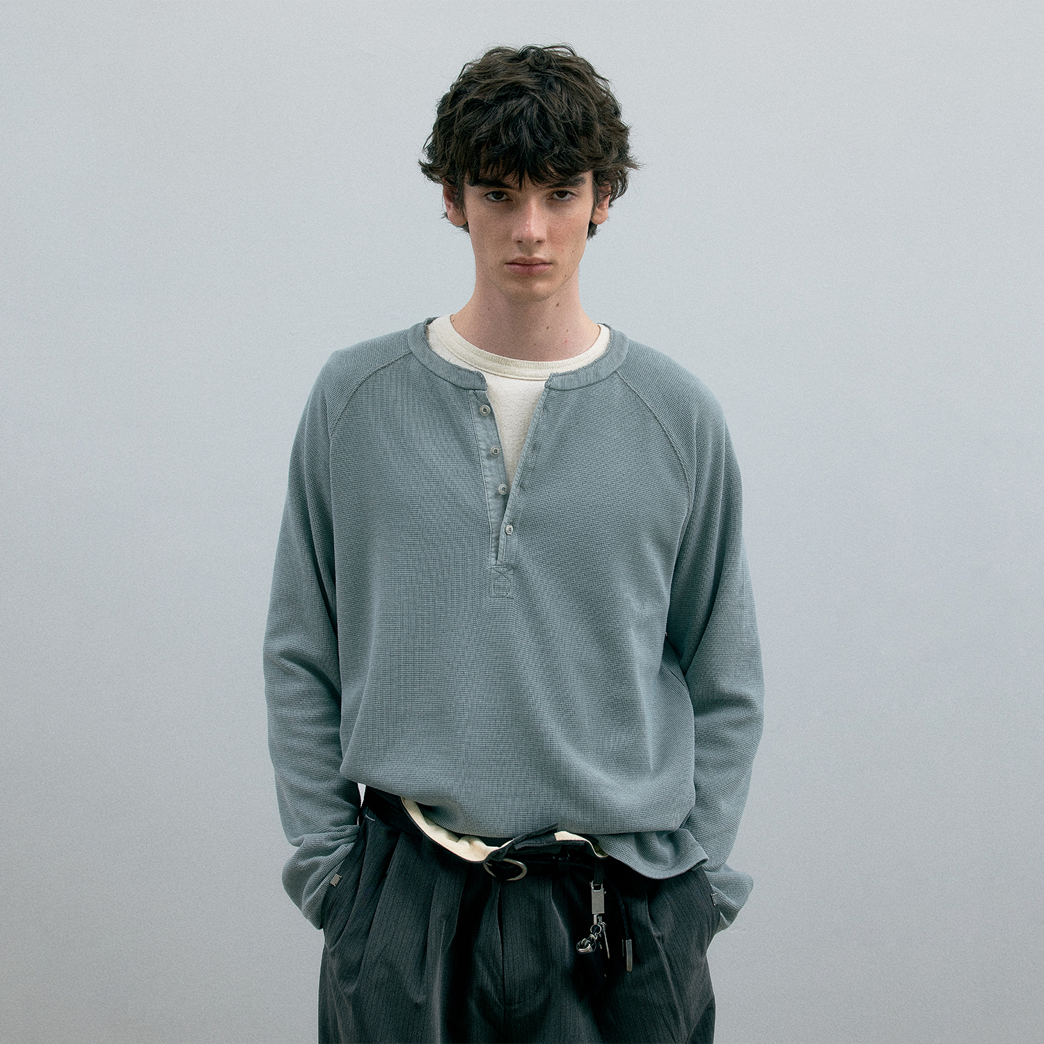 C2H4 Moccasin Memory Henley 莫卡辛回忆 旧时西部纹理亨利衫