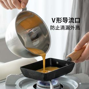 国制 304不锈钢料理碗带把手烘焙和面打蛋碗带刻度厨房备菜沙拉碗