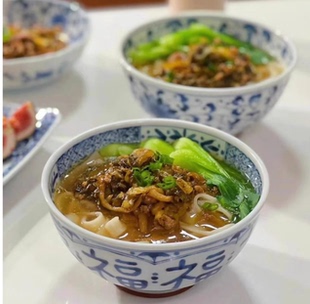 日本制蓝凛堂釉下彩陶瓷盘子菜盘单个面碗创意日式 福系列 菜盘