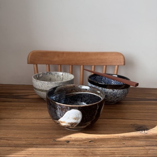 陶瓷 日本制 家用 平口深碗饭碗单个 釉下彩 进口美浓烧