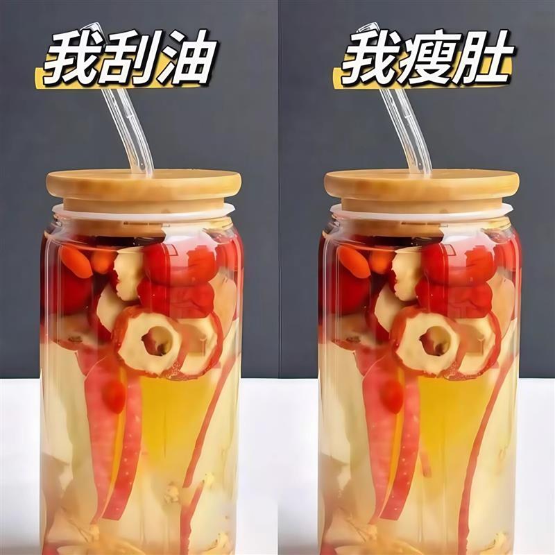 苹果山楂低卡解腻苹果山楂刮刮水茯苓橙片红枣干水果养生茶泡水喝图片