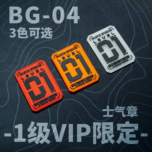 混沌装备 新晋干员 BG-04 VIP限定士气章 机能战术