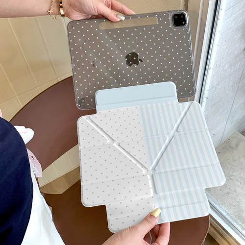ins蓝色波点条纹适用于iPad10/11