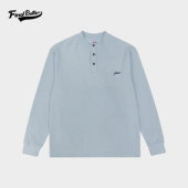 T恤 秋冬新款 329 经典 百搭运动长袖 条纹长袖 宽松速干亨利领时尚