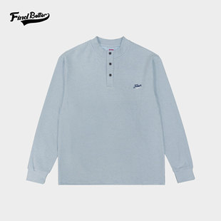 条纹长袖 T恤 宽松速干亨利领时尚 百搭运动长袖 329 经典 秋冬新款