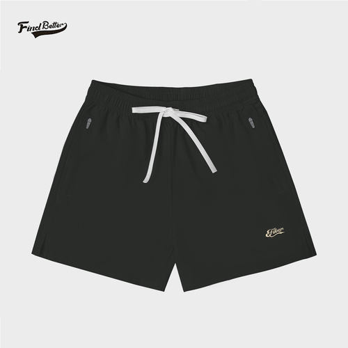 FIND BETTER刺绣拉链透气运动短裤男篮球美式宽松速干夏季三分裤