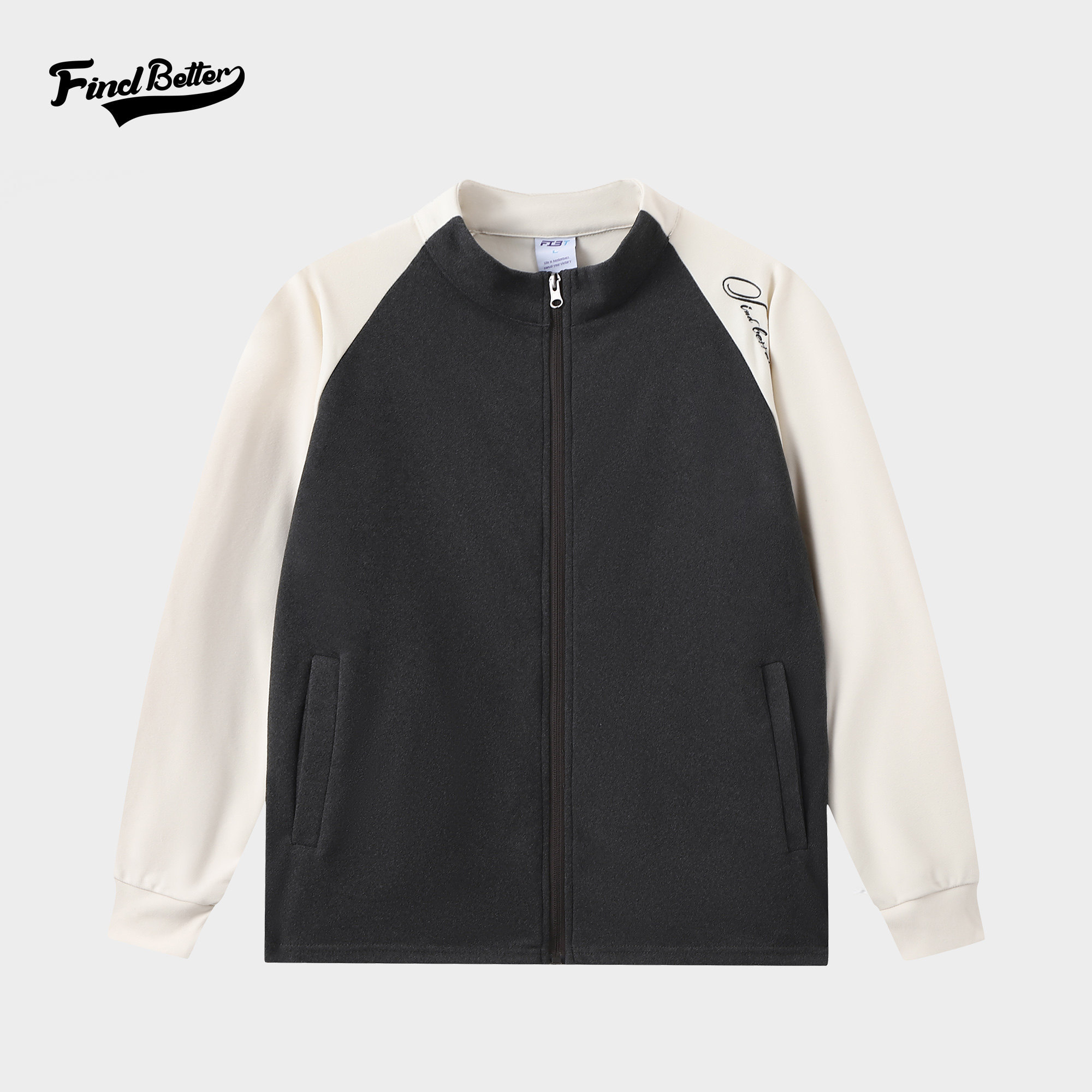 新款德绒重磅保暖训练健身休闲户外翻领篮球日常拉链外套-372