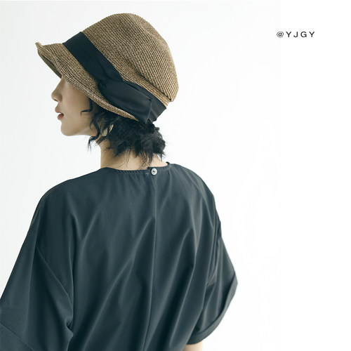 小帽檐百搭女日系盆帽春夏渔夫帽