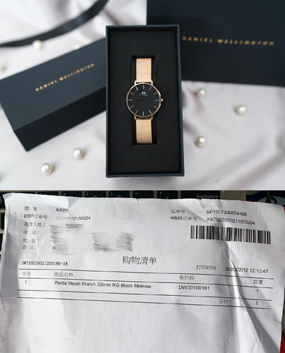 Daniel Wellington DW2020情人节新款金色女士petite melrose