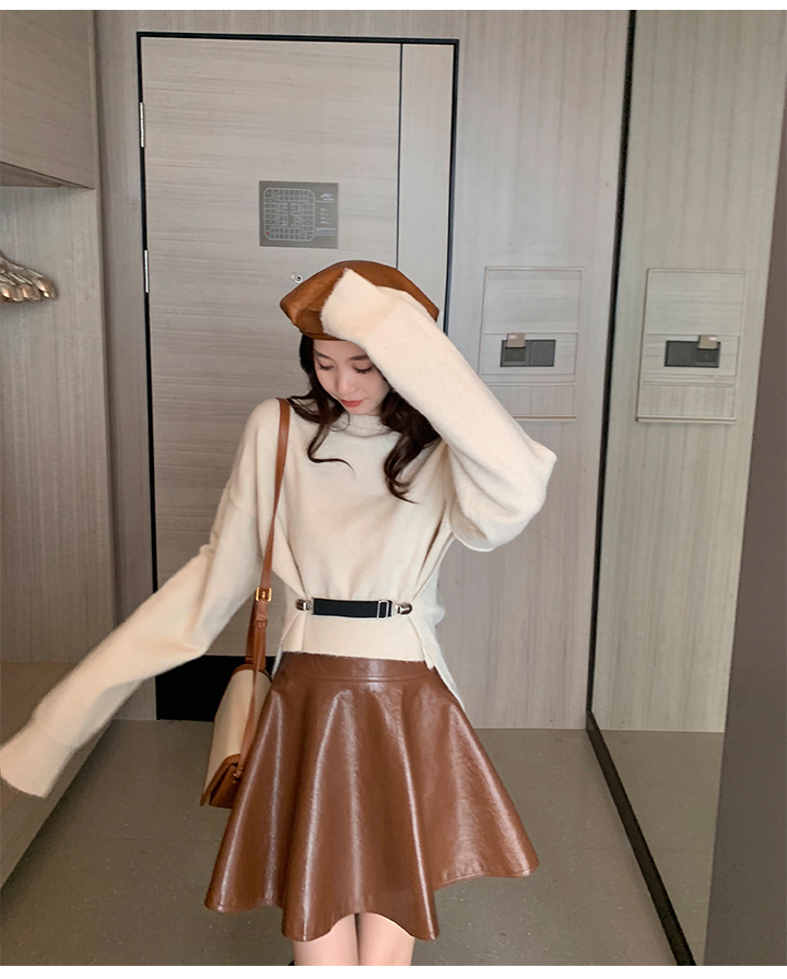 学院复古套头宽松版厚款毛衣