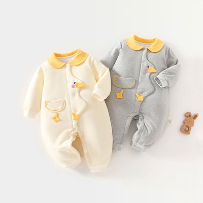 0-2岁宝宝100克夹棉连体衣