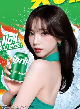 4罐包邮韩国雪碧进口零度零糖薄荷zero韩国女团asepa KARINA代言