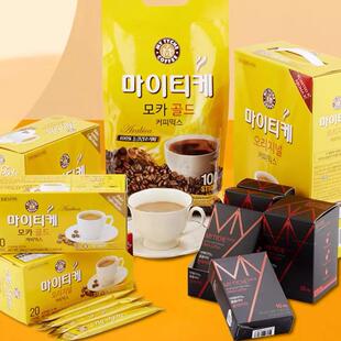 韩国进口麦蒂卡3合1咖啡摩卡原味特浓冷冻干燥颗粒速溶咖啡100条