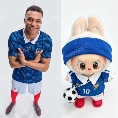 3.0/4.0心底密码拉布布姆巴佩同款2026年法国足球娃衣labubu球衣