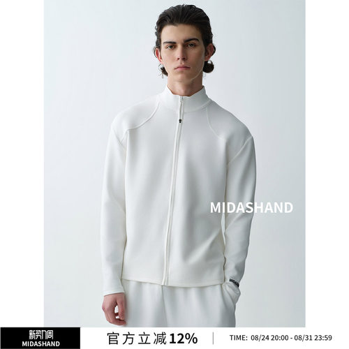 MIDASHAND26SS拉链针织开衫