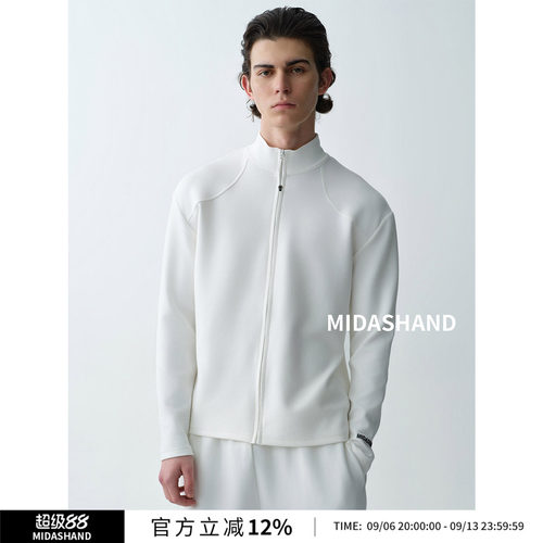 MIDASHAND26SS拉链针织开衫