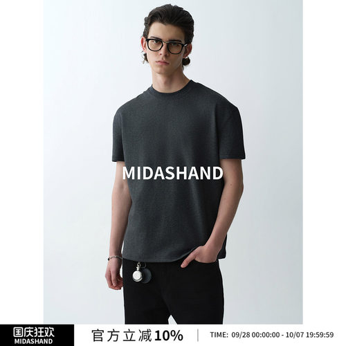 MIDASHAND美式正肩短袖T恤