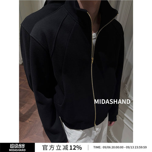 MIDASHAND黑金卫衣开衫