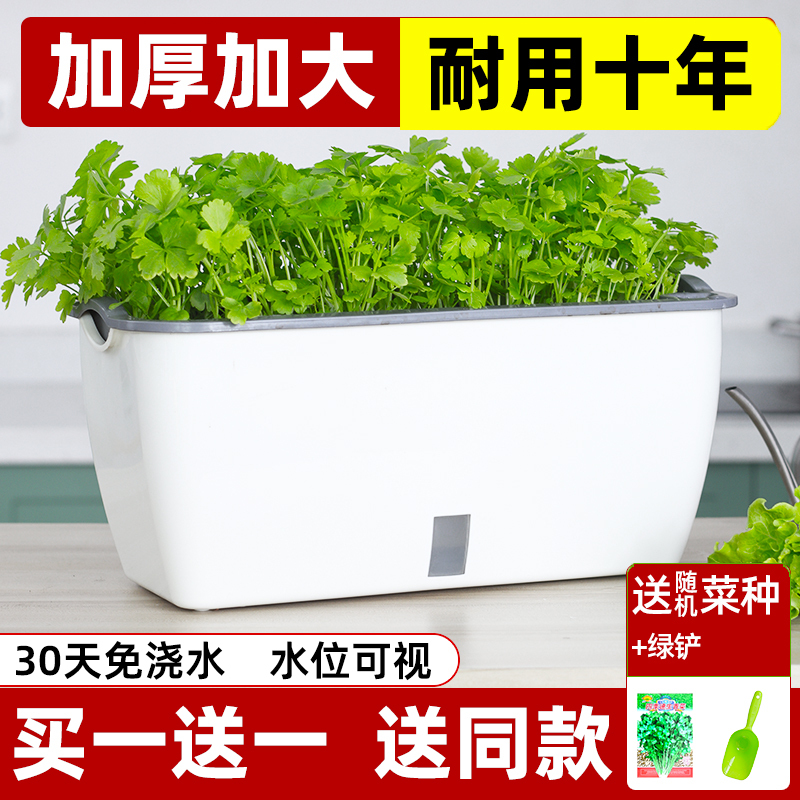 阳台种菜盆家庭蔬菜种植盆专用箱自吸...