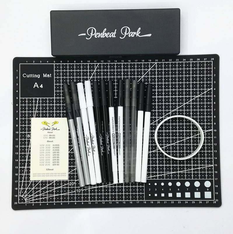 penbeat专用笔练习笔新手套餐礼包 bic比克圆珠笔套餐