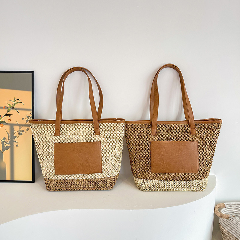 新款编织包包时尚休闲大容量海边沙滩草编包度假通勤单肩包托特包,箱包皮具/热销女包/男包,编织包,淘宝优惠券,粉丝福利购,淘宝优惠卷