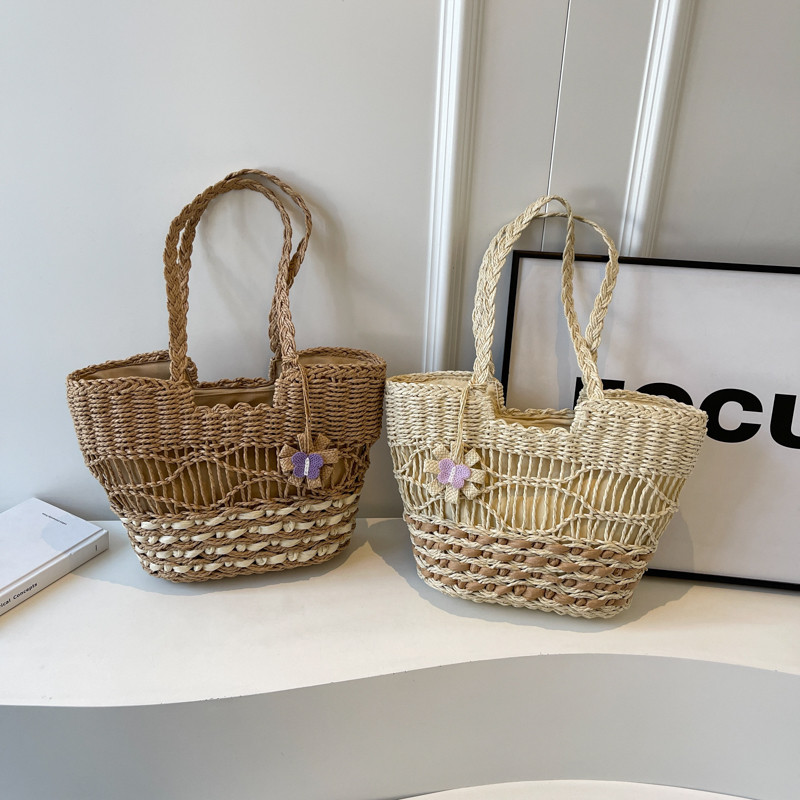 2026春季新款大容量草编包包女海边度假沙滩包编织手提单肩托特包,箱包皮具/热销女包/男包,编织包,淘宝优惠券,粉丝福利购,淘宝优惠卷