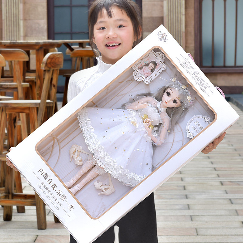 依梦儿芭比娃娃女单个大礼盒套装布玩偶女孩玩具仿真精致儿童礼物