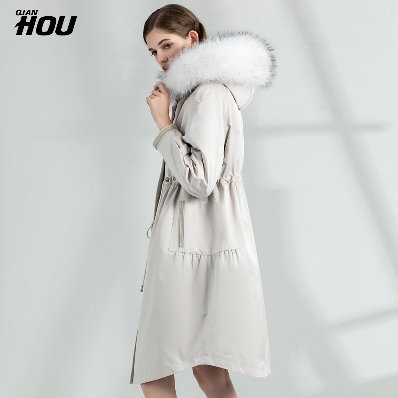 浅后派克服2021冬款獭兔皮毛一体内胆可拆卸中长款大衣皮草外套女|msdalam kategori Butik wanita / wanita, bulu - dari Buy2taobao.com untuk memberikan perkhidmatan ejen Taobao profesional membeli