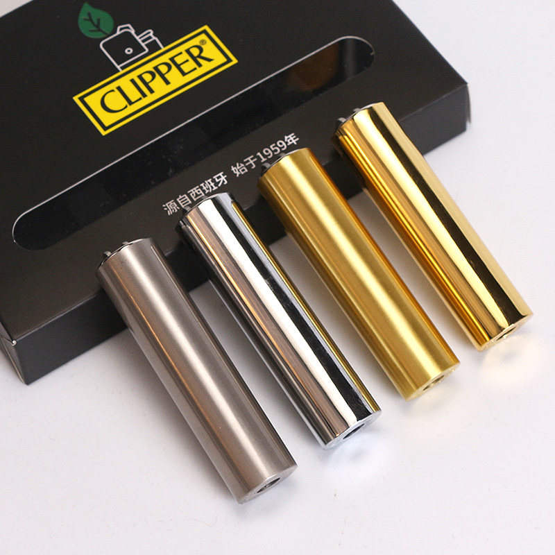 clipper可利福金属打火机火石齿轮滑轮安全防爆可充气砂轮打火机