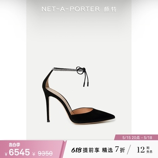 GIANVITO 经典 NET 款 NAP 女绒面尖头高跟鞋 PORTER颇特 ROSSI