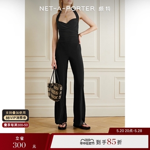 经典 款 Norma netaporter Kamali 女弹力平纹布挂脖连身裤