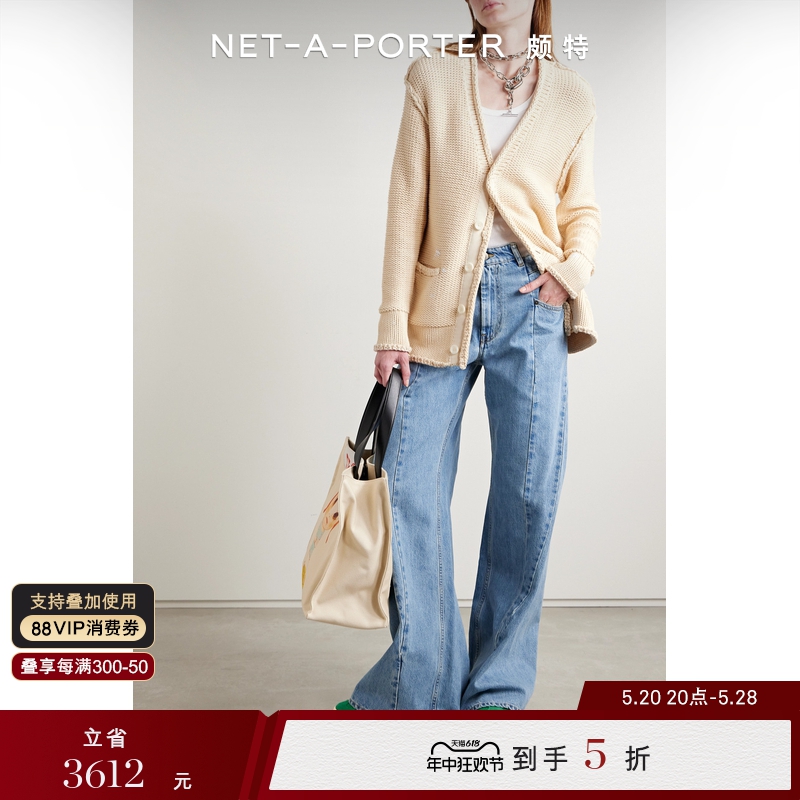 [折扣]R13 早春女棉质无性别开襟衫毛衣外套NAP/NET-A-PORTER颇特