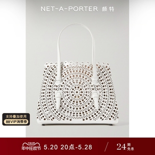 Alaia 女激光雕花皮革中号手提包NAP NET PORTER颇特