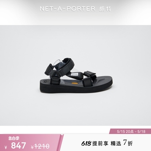 经典 Suicoke 男黑色沙滩鞋 NET 款 NAP PORTER颇特