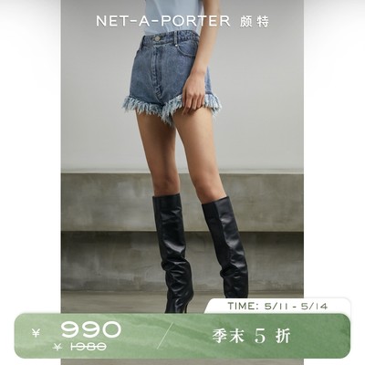 [折扣]MARK GONG 女毛边牛仔短裤NAP/NET-A-PORTER颇特