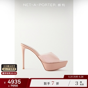 PVC 款 女漆皮 GIANVITO ROSSI 防水台穆勒鞋 经典 高跟鞋 NAP颇特