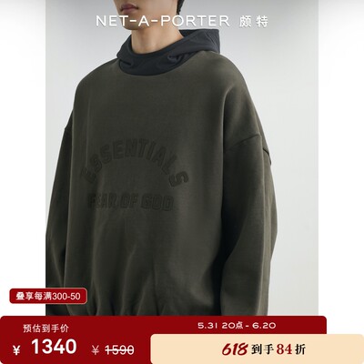 ESSENTIALS FEAR OF GOD 早春男宽松印花连帽卫衣NAP颇特